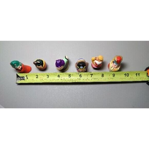 VTG Figurines Gods Good Luck Six Lucky 2” Clay Hand Painted RARE Chinese Clay - Picture 16 of 16